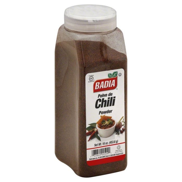 Badia Chili Powder 16 oz jar