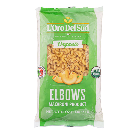 L'oro Del Sud 20 lb bulk imported elbow macaroni pasta bag