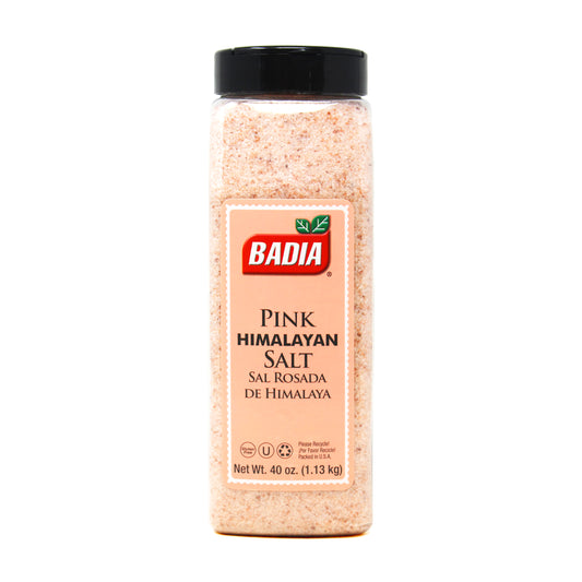 Badia Pink Himalayan Salt 40 oz bottle