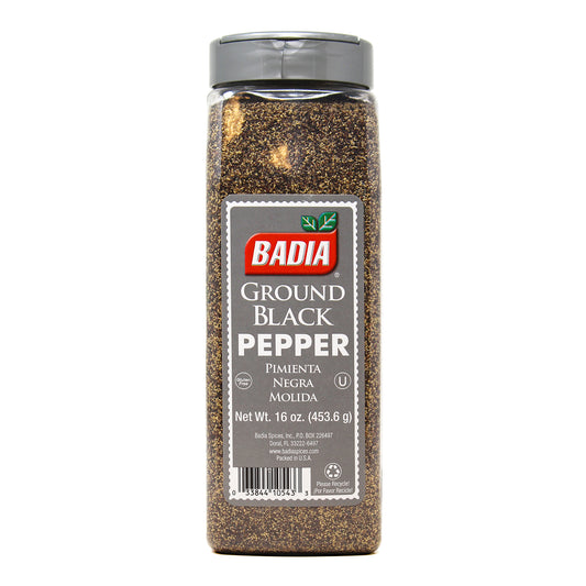 Badia Ground Black Pepper 16 oz bottle
