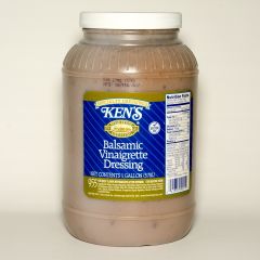 Ken's 1 Gallon Balsamic Vinaigrette Dressing jug for food service and restaurants