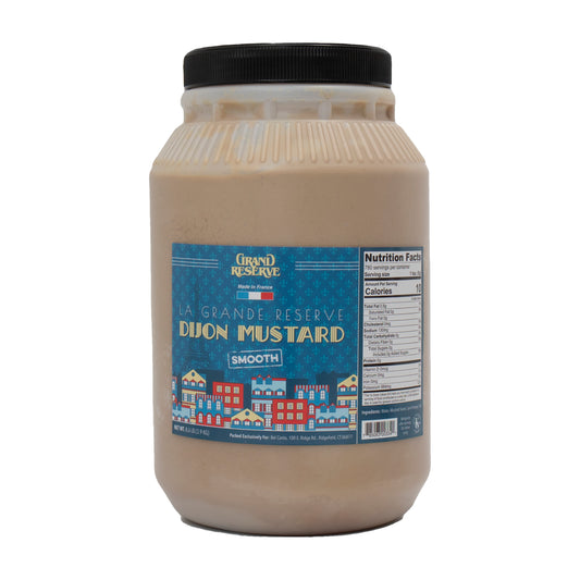 Chef's Quality Traditional Smooth Mustard bulk 8.6 pound foodservice jar