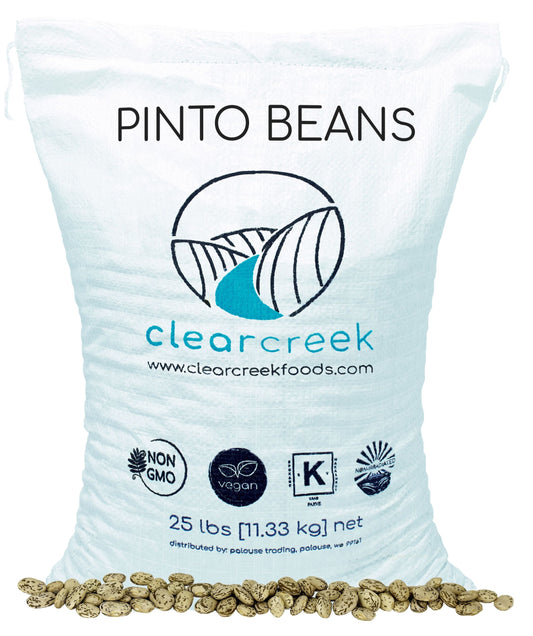 Bulk Palouse Brand Pinto Beans 25 lb Bag - Triple Cleaned Dry Beans
