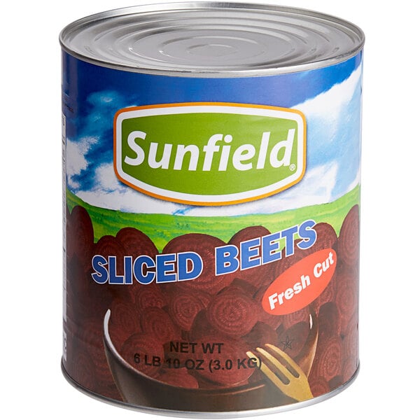 Chef's Quality Sliced Beets Bulk #10 Can 6lb 9oz High Quality