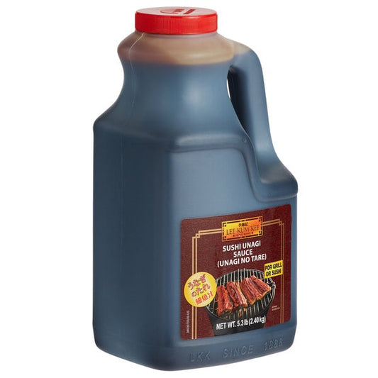Lee Kum Kee Sushi Unagi Sauce 5.3 lb jug - Japanese style sweet soy glaze in bulk container