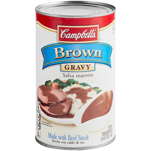 Campbell's Brown Gravy 50 oz can front label