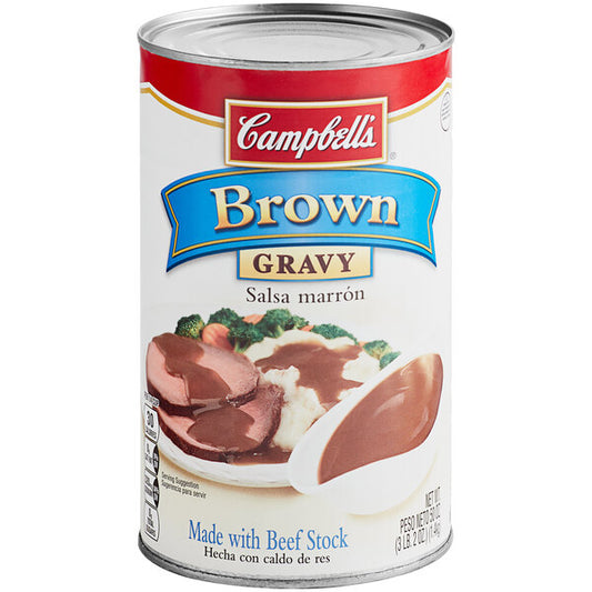 Campbell's Brown Gravy 50 oz can front label