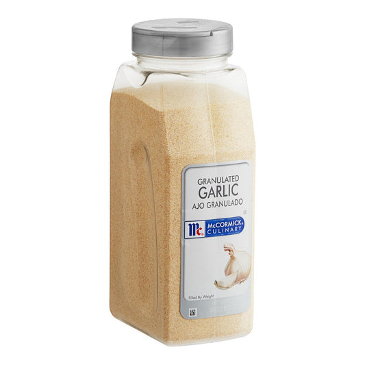 McCormick Granulated Garlic 26 ounce container high quality image
