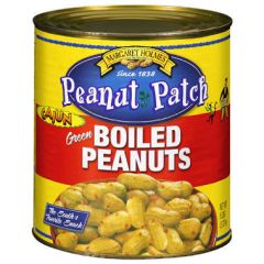 Peanut Patch Cajun Green Boiled Peanuts #10 Can, large 6 lb southern style canned peanuts