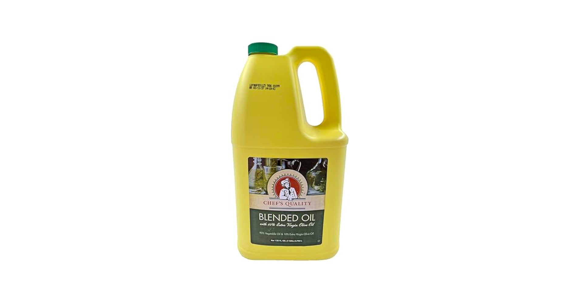 Chef's Quality Blended Oil with 10% Olive Oil, 1 Gallon Jug, Restaurant Bulk Size