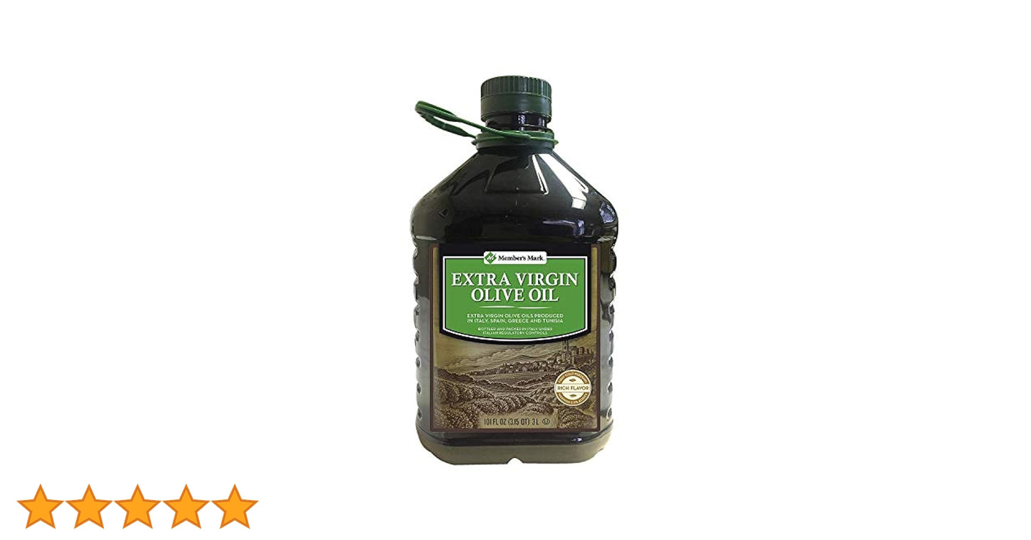 Mid East El-Koura Extra Virgin Olive Oil 3L tin, Mediterranean cold-pressed olive oil bottle