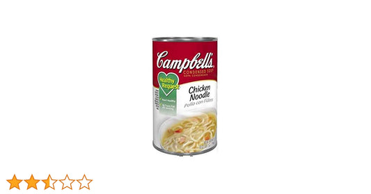Campbell's Chicken Noodle Soup 50 oz can with label