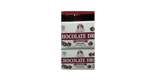 Bulk 25 lb case of Chef's Quality semi-sweet mini chocolate drops, ideal for baking and foodservice.