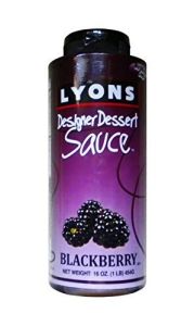 Lyons Blackberry Dessert Sauce 16 oz bottle, vivid berry topping for desserts
