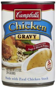 Campbell's Chicken Gravy 50 oz foodservice can with label