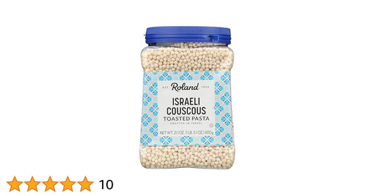 Roland Israeli Toasted Couscous 5 lb Bulk Bag - Premium North African Grain