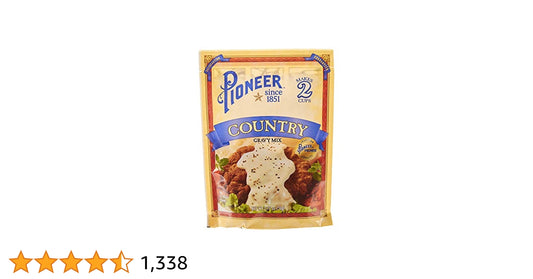 Pioneer Country Gravy Mix 24 oz pouch, rich and creamy homestyle blend