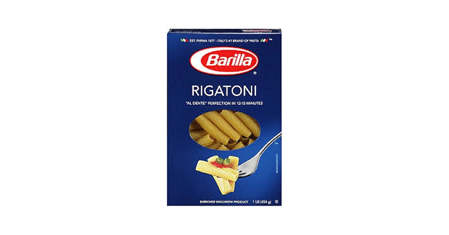 Barilla Rigatoni Pasta 2 x 10 lb case bulk packaging restaurant