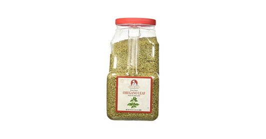 Chef's Quality Extra Fancy Oregano 24 oz bulk container front label