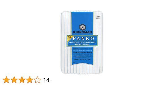 Chef's Quality Japanese Style Panko Bread Crumbs 25 lb bulk bag product packaging