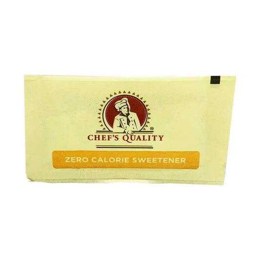 Chef's Quality Sugar Substitute Yellow Packets 1000 Count Bulk Case