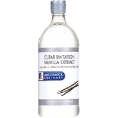 McCormick Imitation Clear Vanilla Extract 32 oz bottle image front