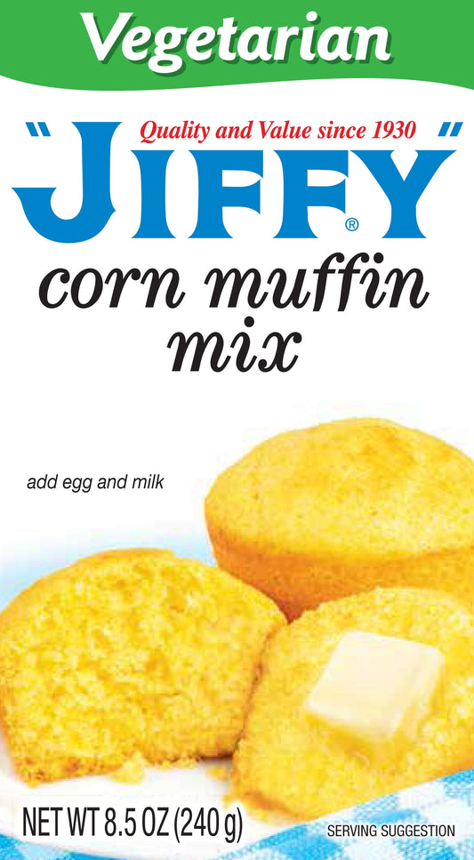 Jiffy Corn Muffin Mix 40 oz box front view