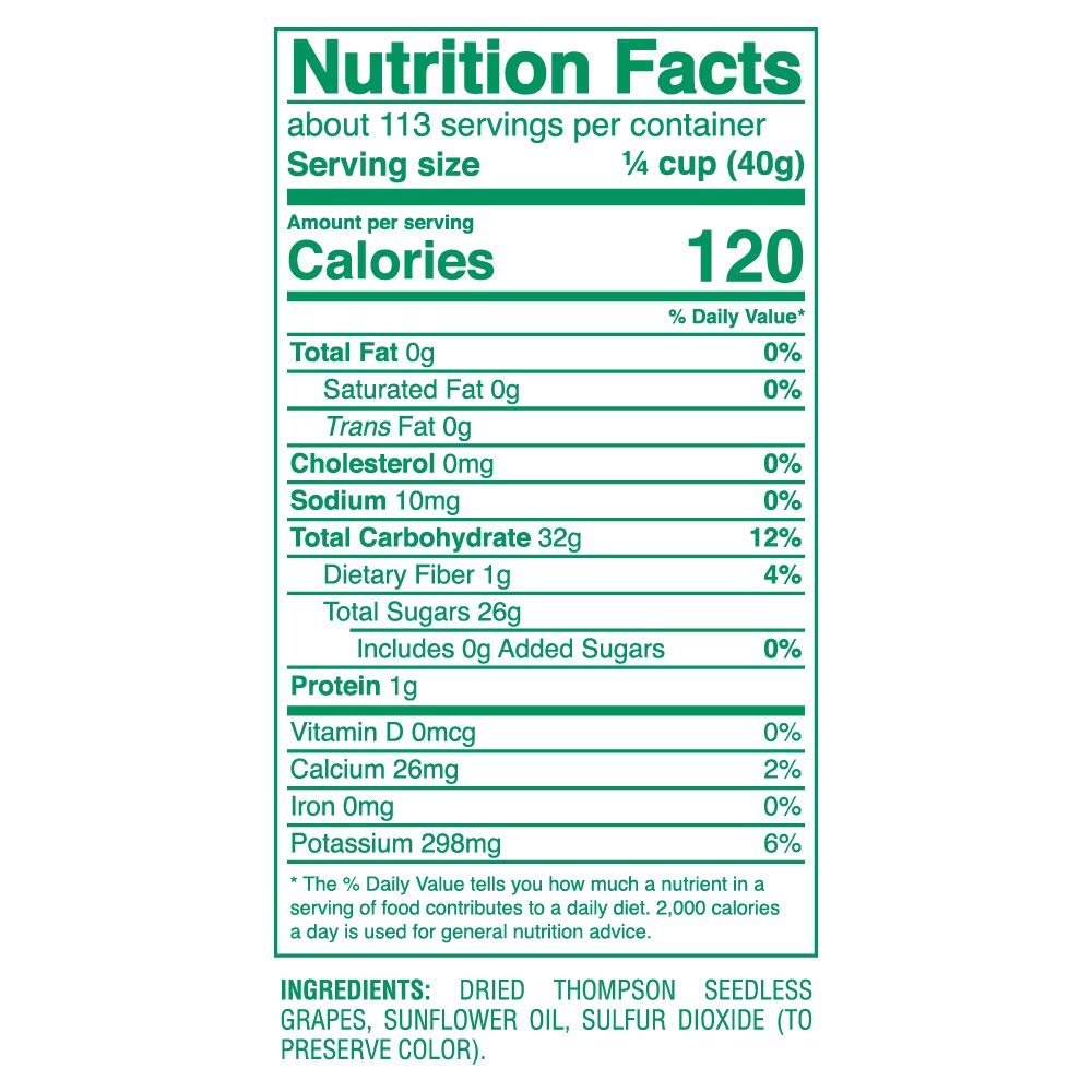 Bulk 10 pound bag of Fresh Gourmet golden seedless raisins with resealable packaging