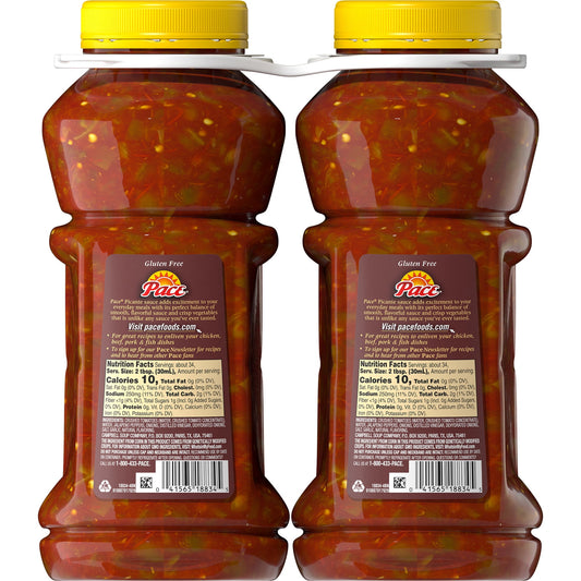 Pace Medium Picante Sauce 1 Gallon Jug - Southwest style salsa for foodservice or kitchens