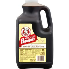 Kitchen Bouquet Browning and Seasoning Sauce 128 fl oz jug for gravies, roasts, and sauces