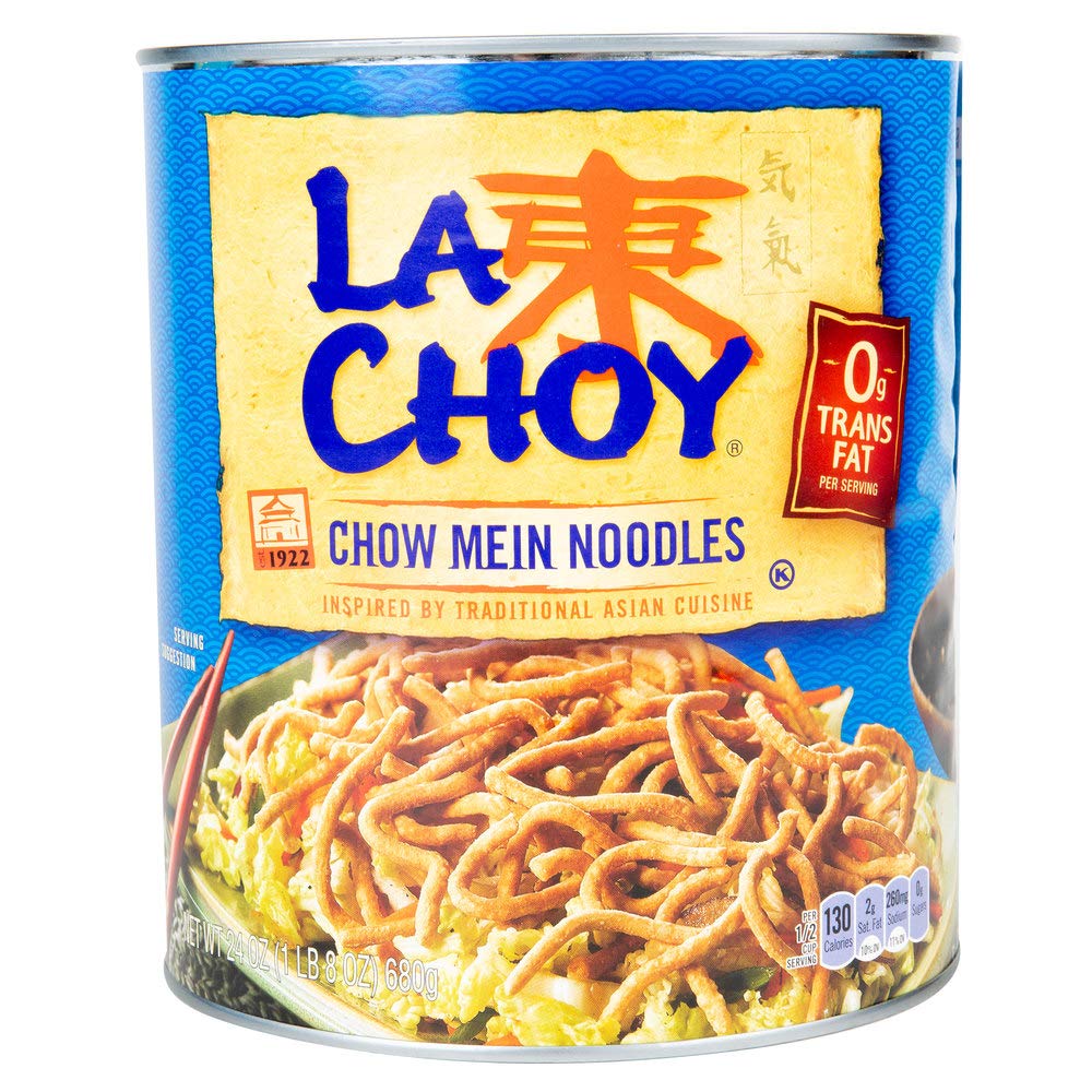 La Choy Chow Mein Noodles 24 oz can, crispy Asian-style noodles