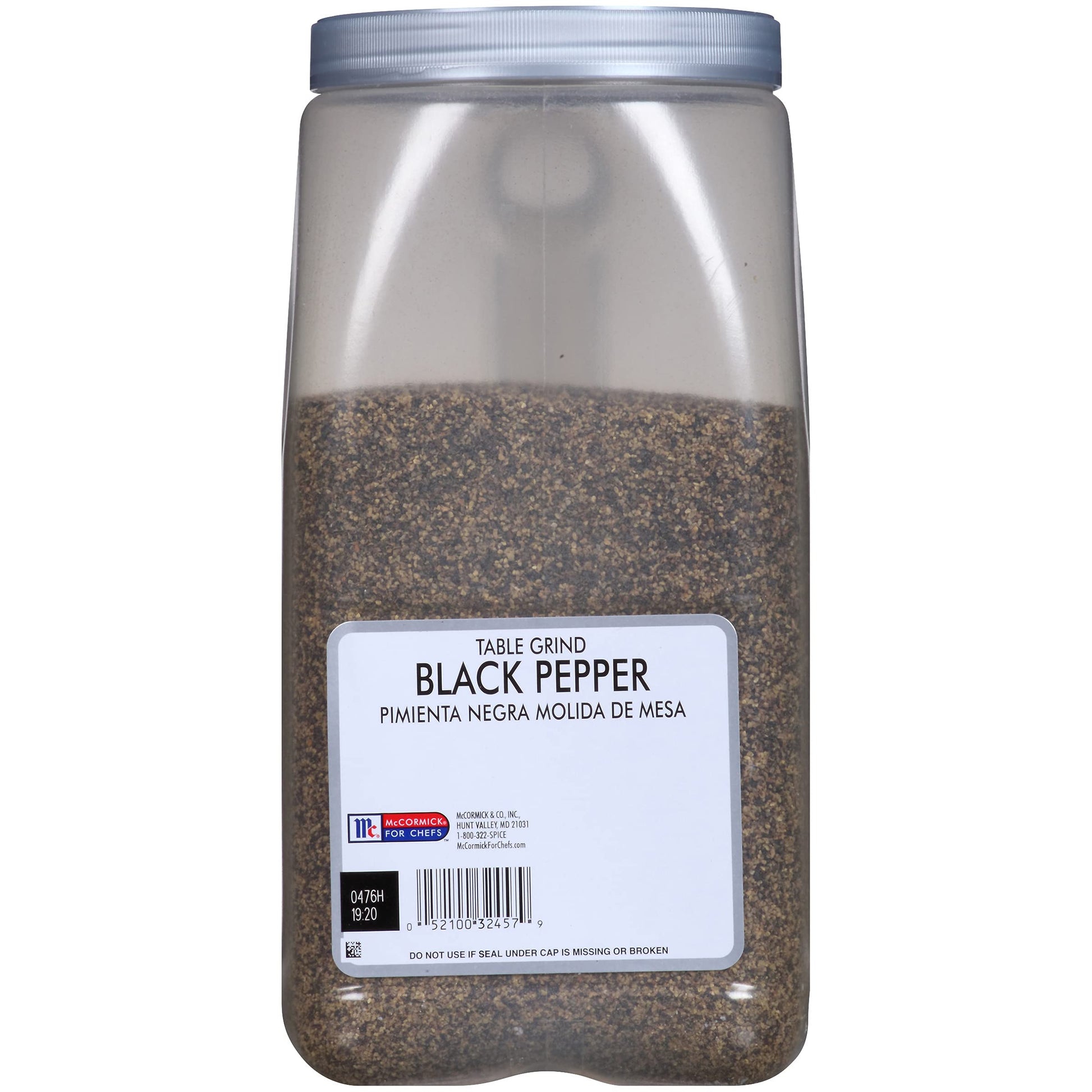 McCormick Culinary Ground Black Pepper, Table Grind, 5 lb Bulk Spice Container