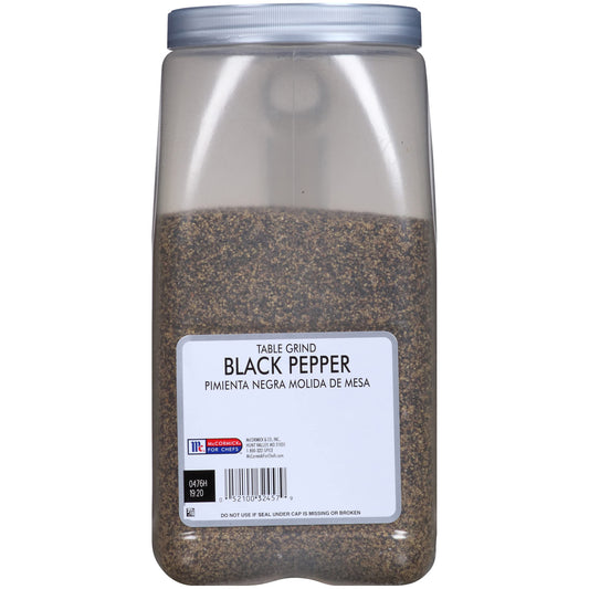 McCormick Culinary Ground Black Pepper, Table Grind, 5 lb Bulk Spice Container