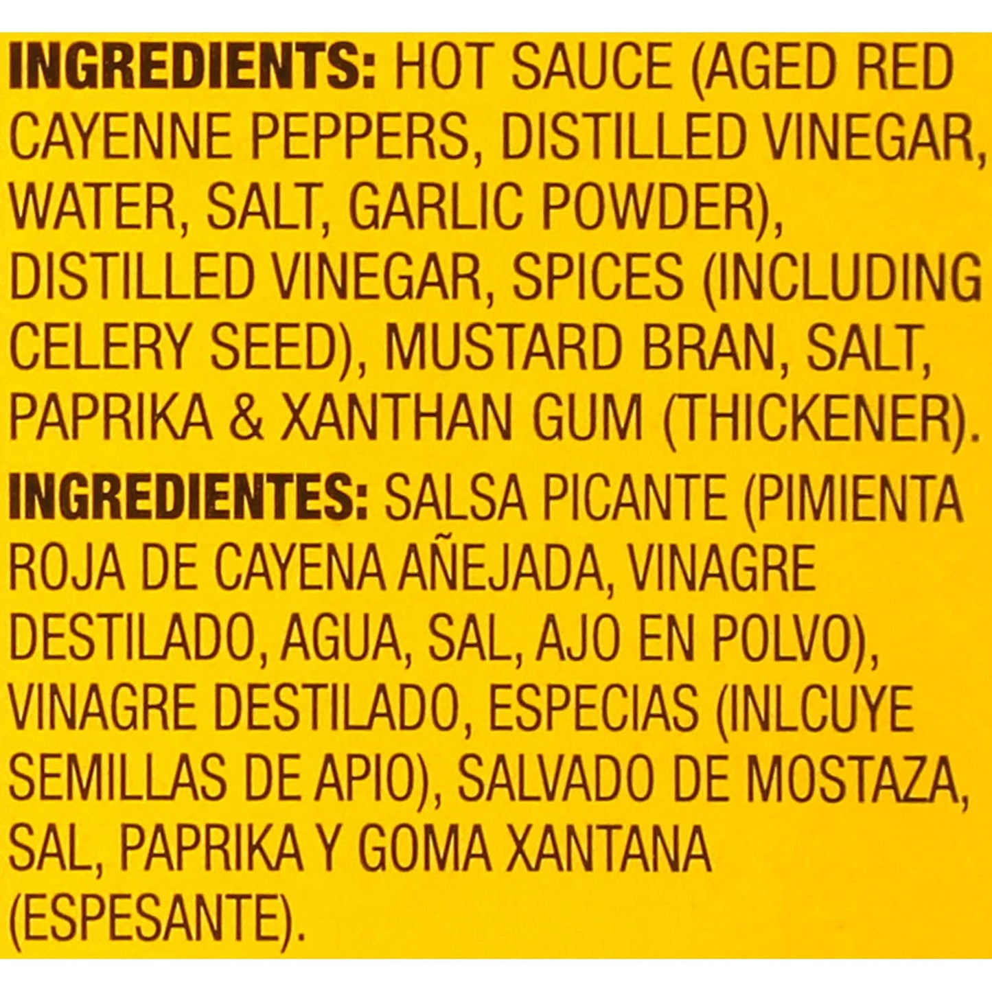 Old Bay Hot Sauce 64 oz jug with signature label, bulk foodservice size