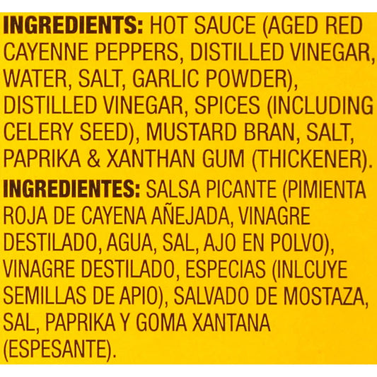 Old Bay Hot Sauce 64 oz jug with signature label, bulk foodservice size
