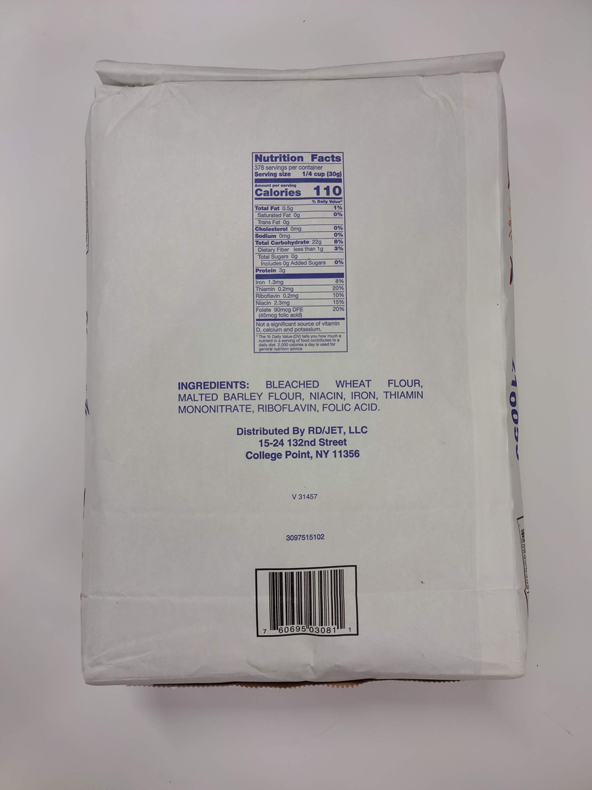 25-pound bag of Len'z Best All Purpose Flour ideal for baking cakes and breads