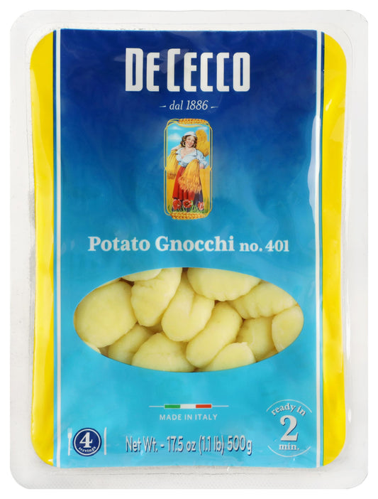 De Cecco Potato Gnocchi 17 oz authentic Italian pasta in retail package