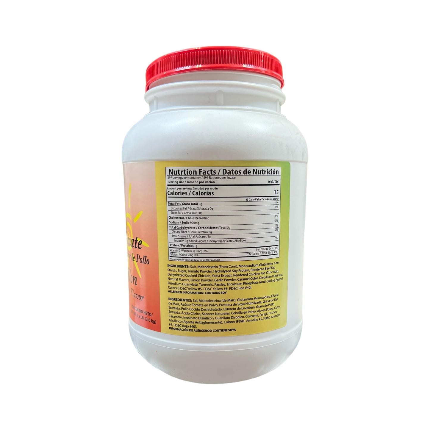 Sabor Nuestro Tomato Bouillon 7.9 lb tub bulk packaging