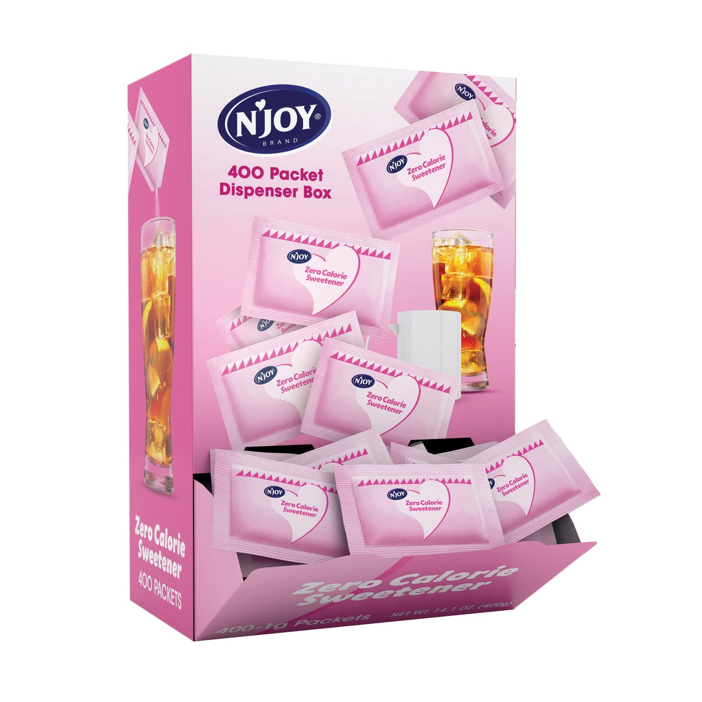 Chef's Quality Pink Sugar Substitute Packets 1000 Count bulk box front