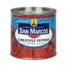 San Marcos Chipotle Peppers in Adobo Sauce #10 Can - 96 oz, bulk format