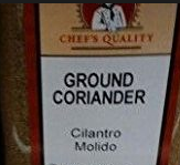 Chef's Quality Ground Coriander 5 lb foodservice jar