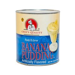 Chef's Quality Banana Pudding in #10 can, bulk 42 lb foodservice