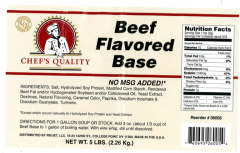 Qualite Beef Base No MSG 5 lbs tub for soup, gravies, and sauces
