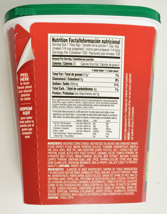 Knorr Demi Glace Sauce Mix 26oz 4ct restaurant quality bulk pack with rich beef base