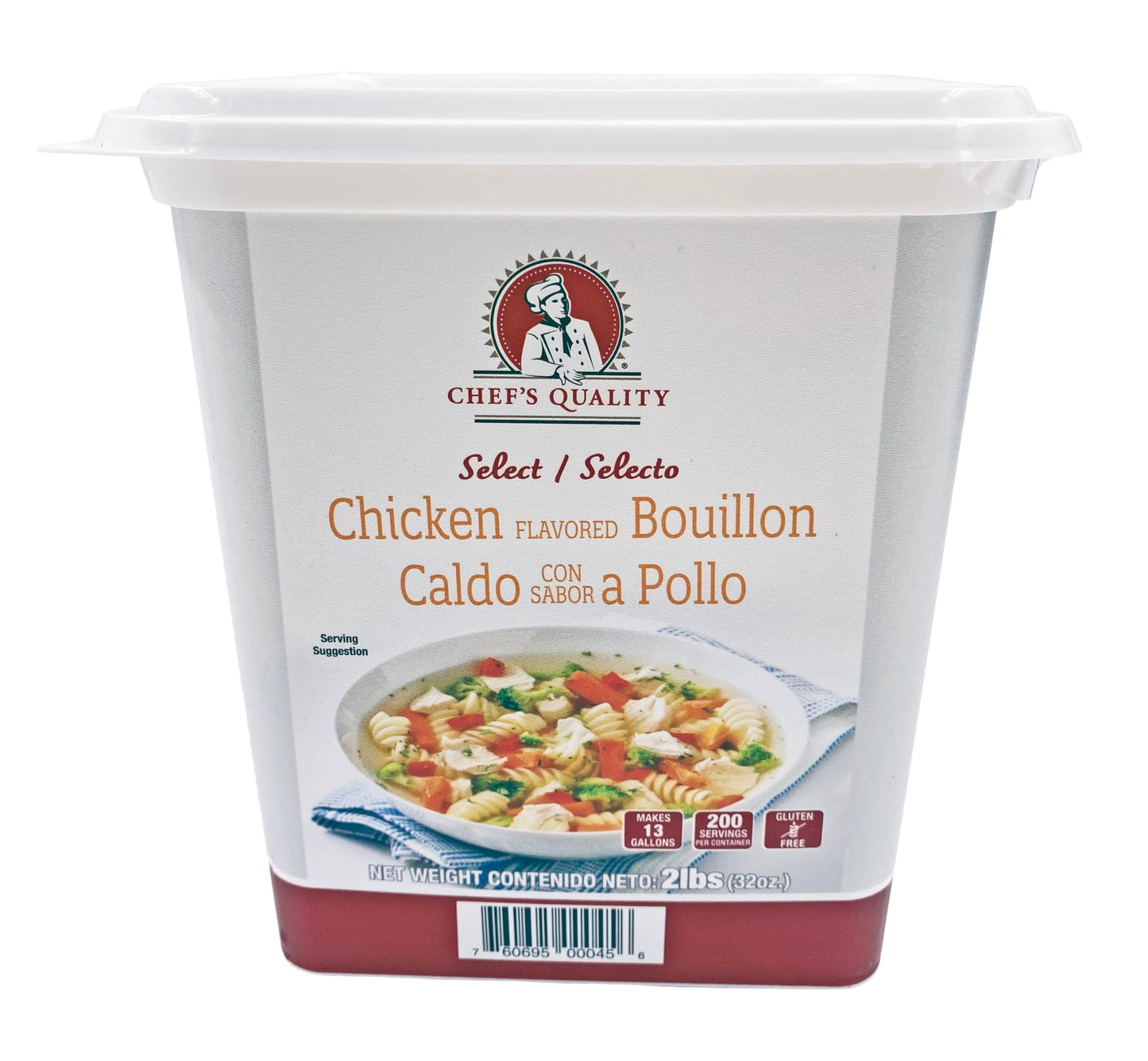Chef's Quality Chicken Broth 48 Ounce Can - Front Package