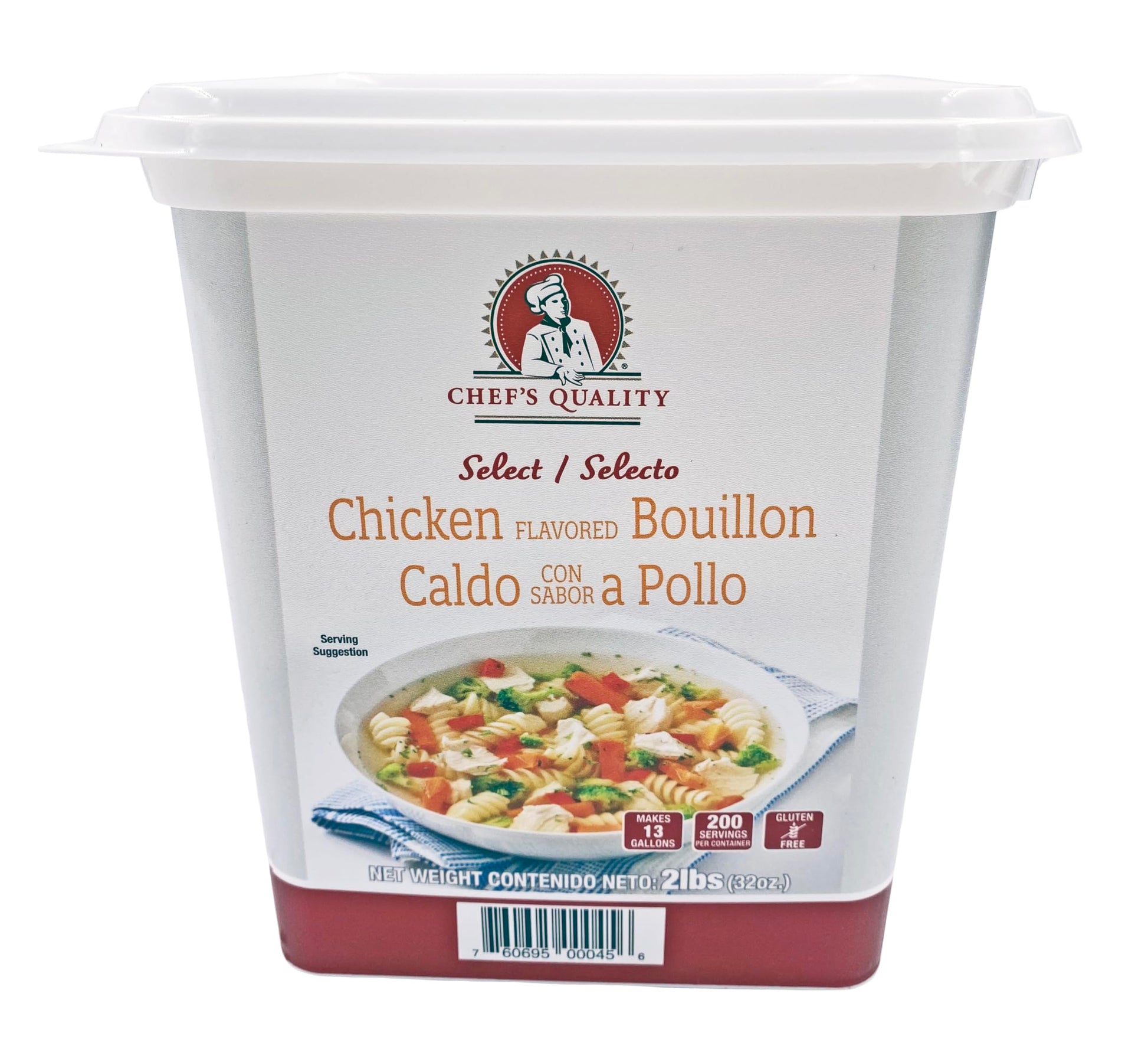 Chef's Quality Chicken Broth 48 Ounce Can - Front Package