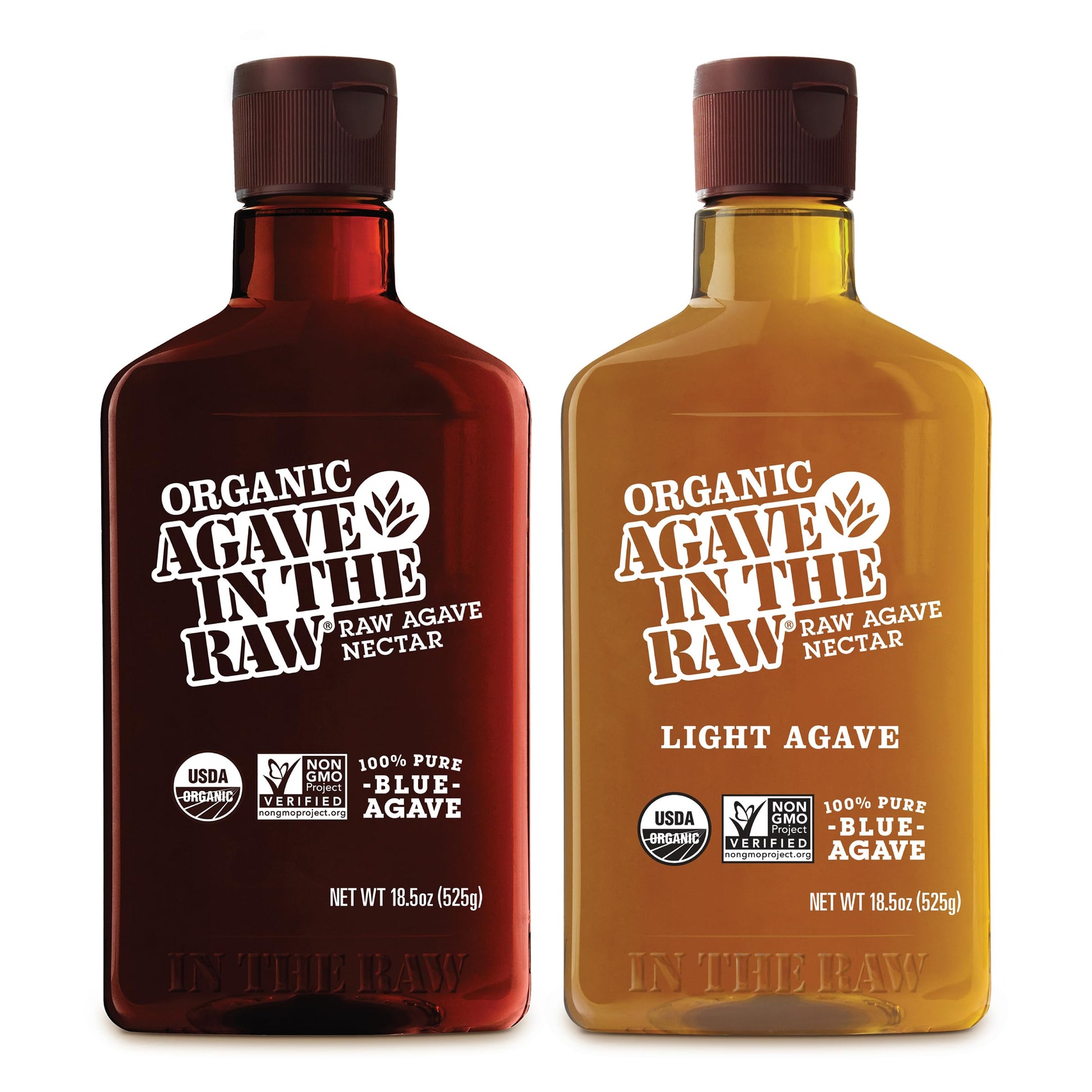 Natural American Organic Agave Syrup 64 oz bottle - pure natural sweetener with light color