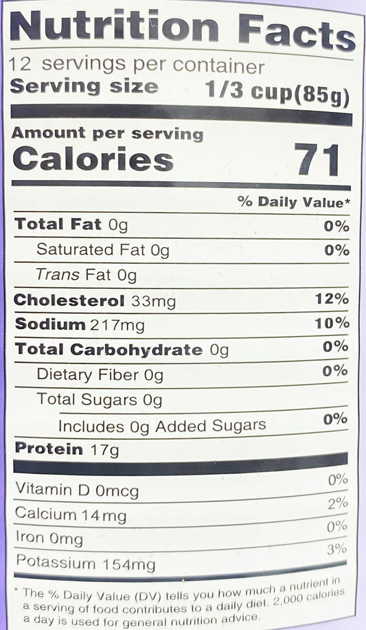 Chef's Quality Chunk Light Tuna in Water 66.5 oz can high protein restaurant grade