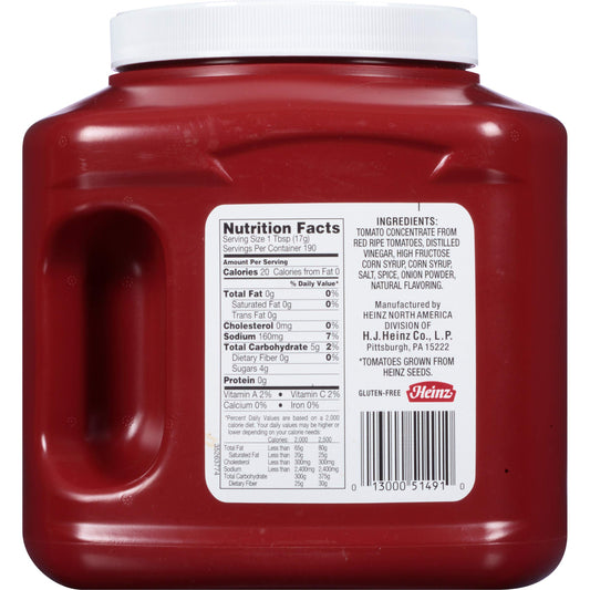 Heinz Tomato Ketchup 114 oz plastic jug bulk condiment packaging