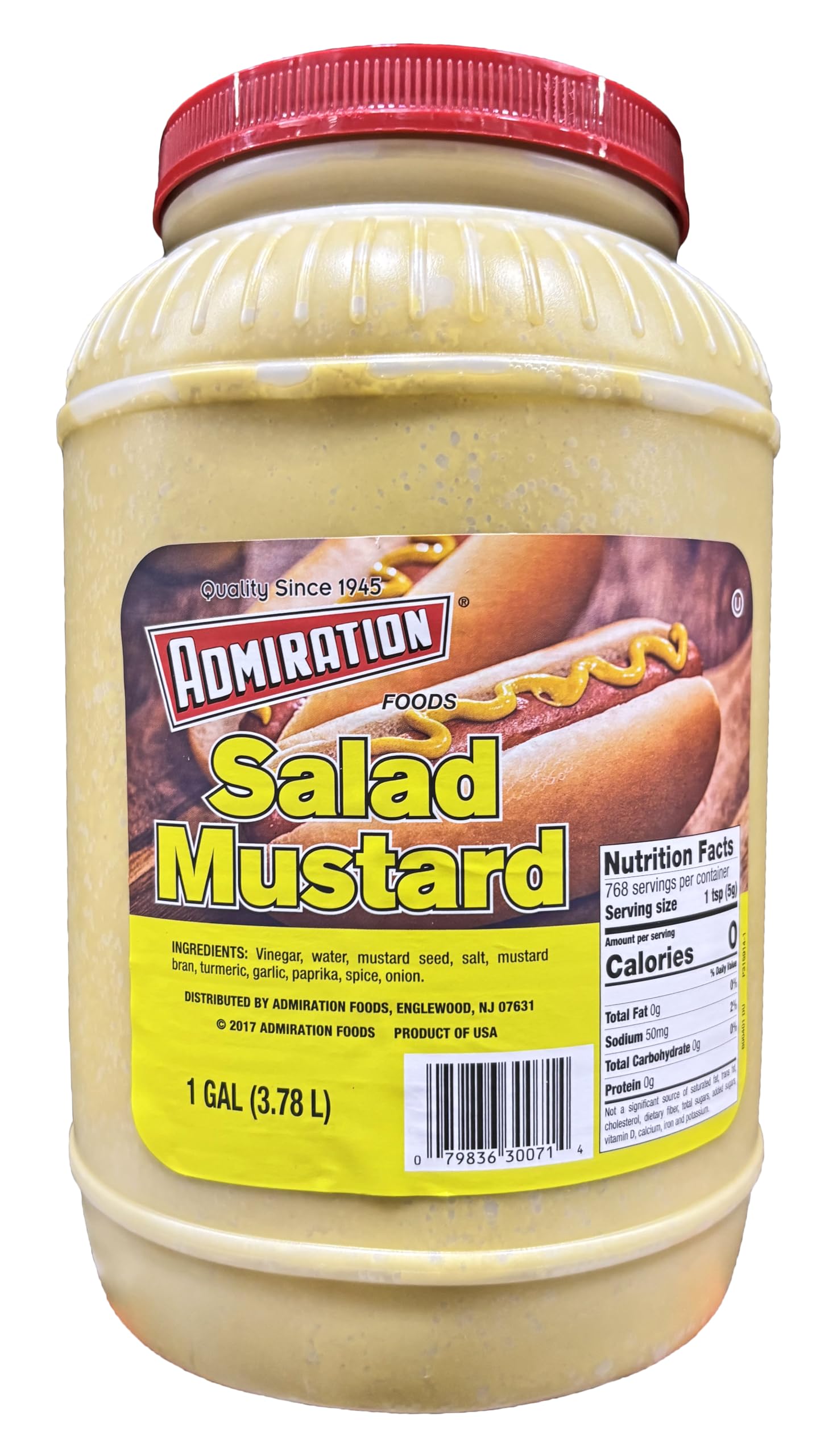 Admiration Salad Mustard 1 Gallon Jar